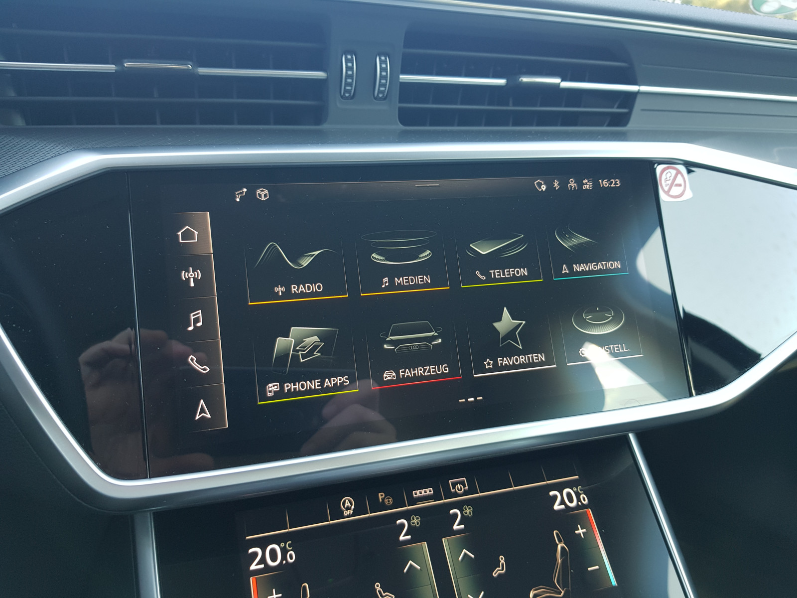 Audi A6 Avant Untermenüs