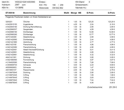 KVA Ölkü¨hler OM642 tauschen