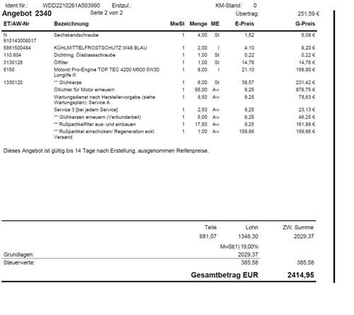 KVA Ölkü¨hler OM642 tauschen 2