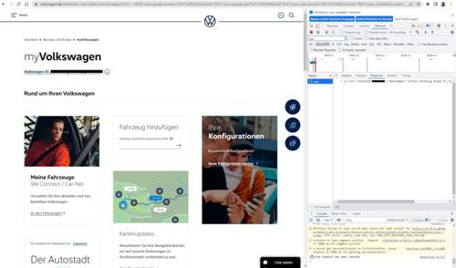 Screenshot VW Lounge