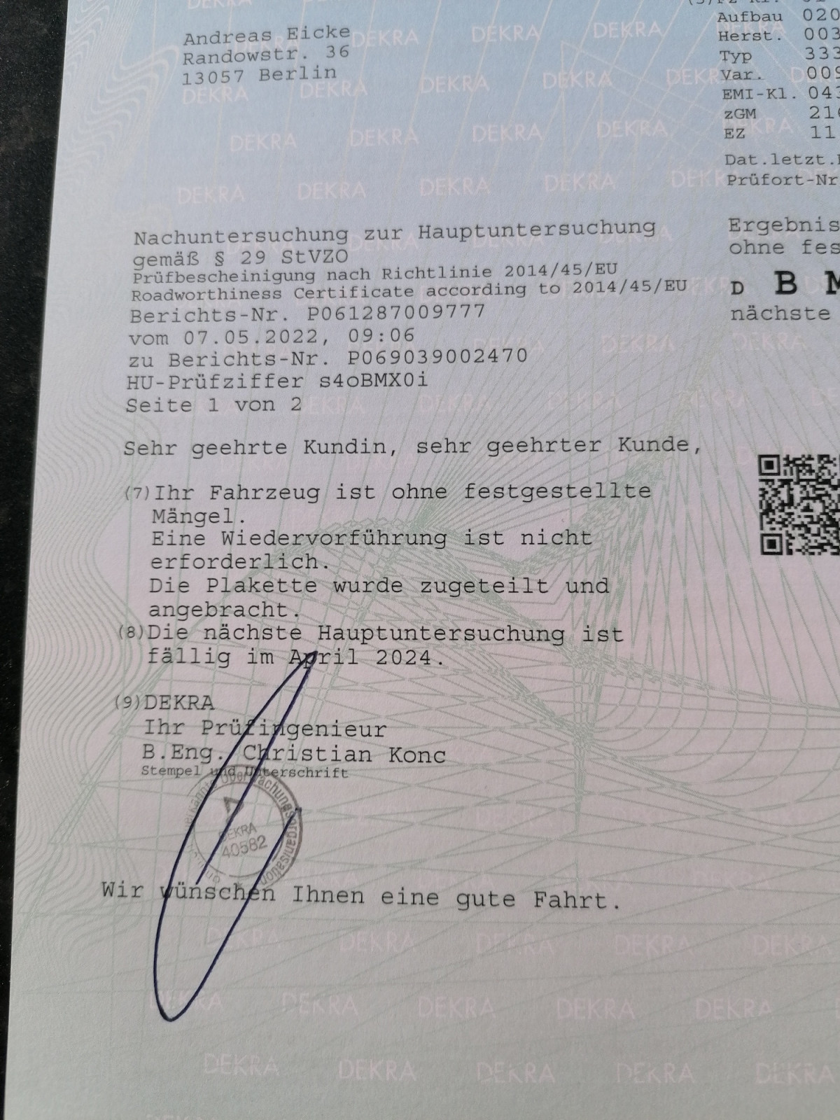 Was habt Ihr heute alles Gutes für Euren Omega & Senator getan?