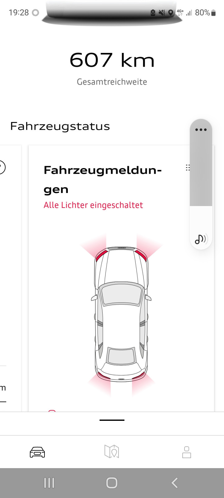 My Audi Fahrzeugstatus