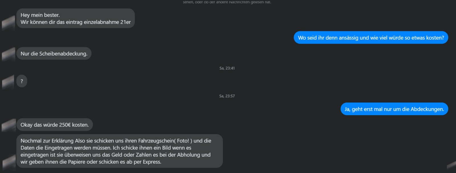 Fensterabdeckung aus ABS irgendwie eintragen lassen möglich?