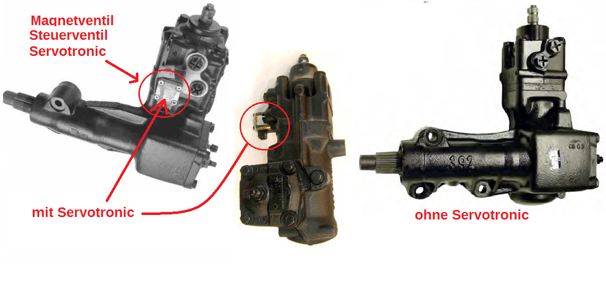 Omega B - X30XE - Unterschied Servopumpe bei mit, oder ohne Servotronic?