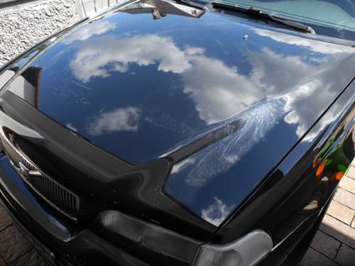 Motorhaube polieren Test 1