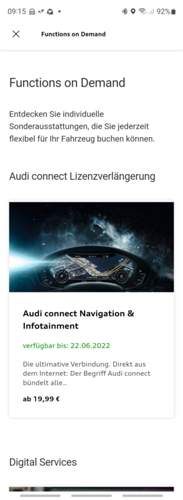 On demand shop für nächten Monat