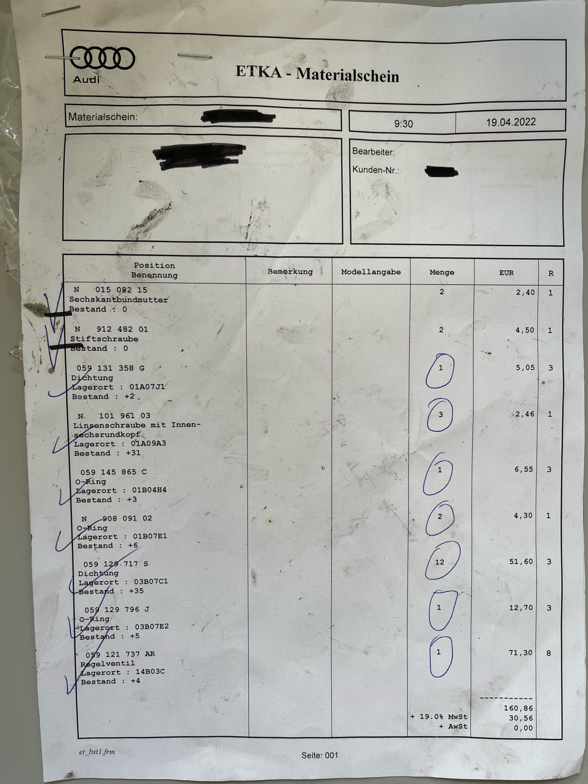 Kühlmittelverlust 3.0 TDI