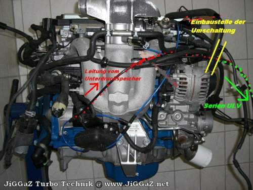 Einbauort Unterdruckspeicher