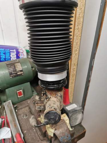 Der neue Luftbalg ging schwer drauf