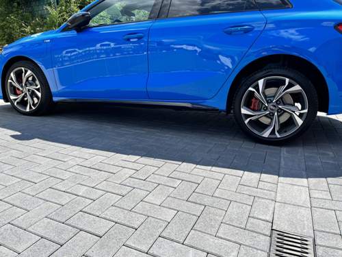 Ansicht Vorder Hinterachse