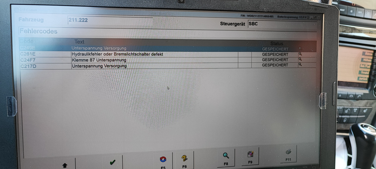 SBC Fehler C261E