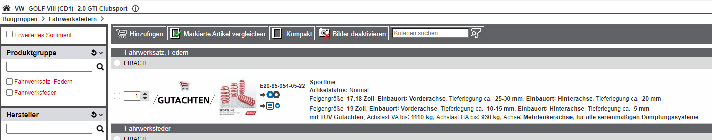 Tieferlegungsfedern für den Clubsport, ist es das wert?