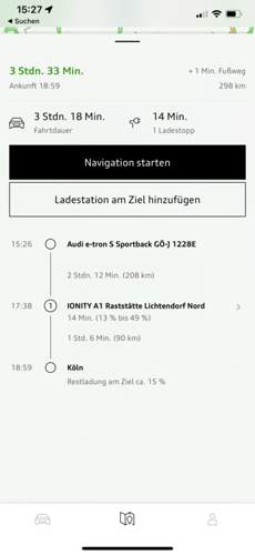 Details ionity Zwischenziel