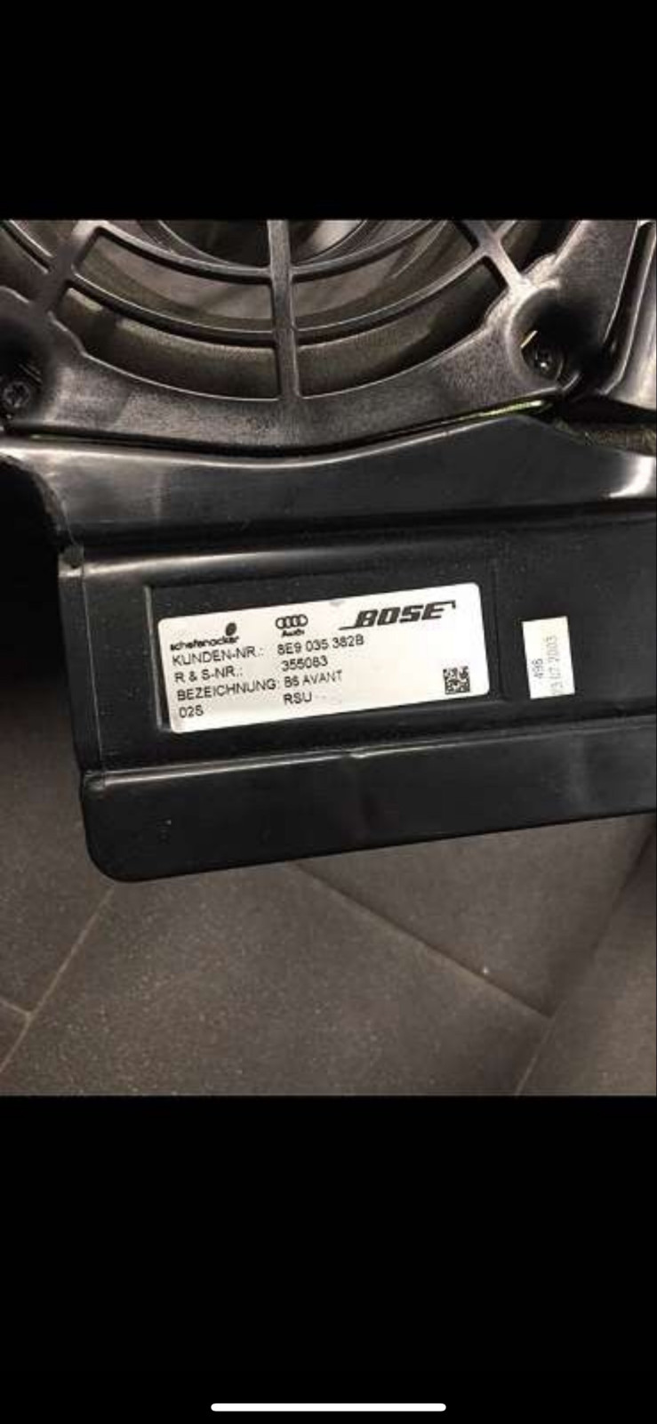 A4 B6 - Subwoofer Einbau