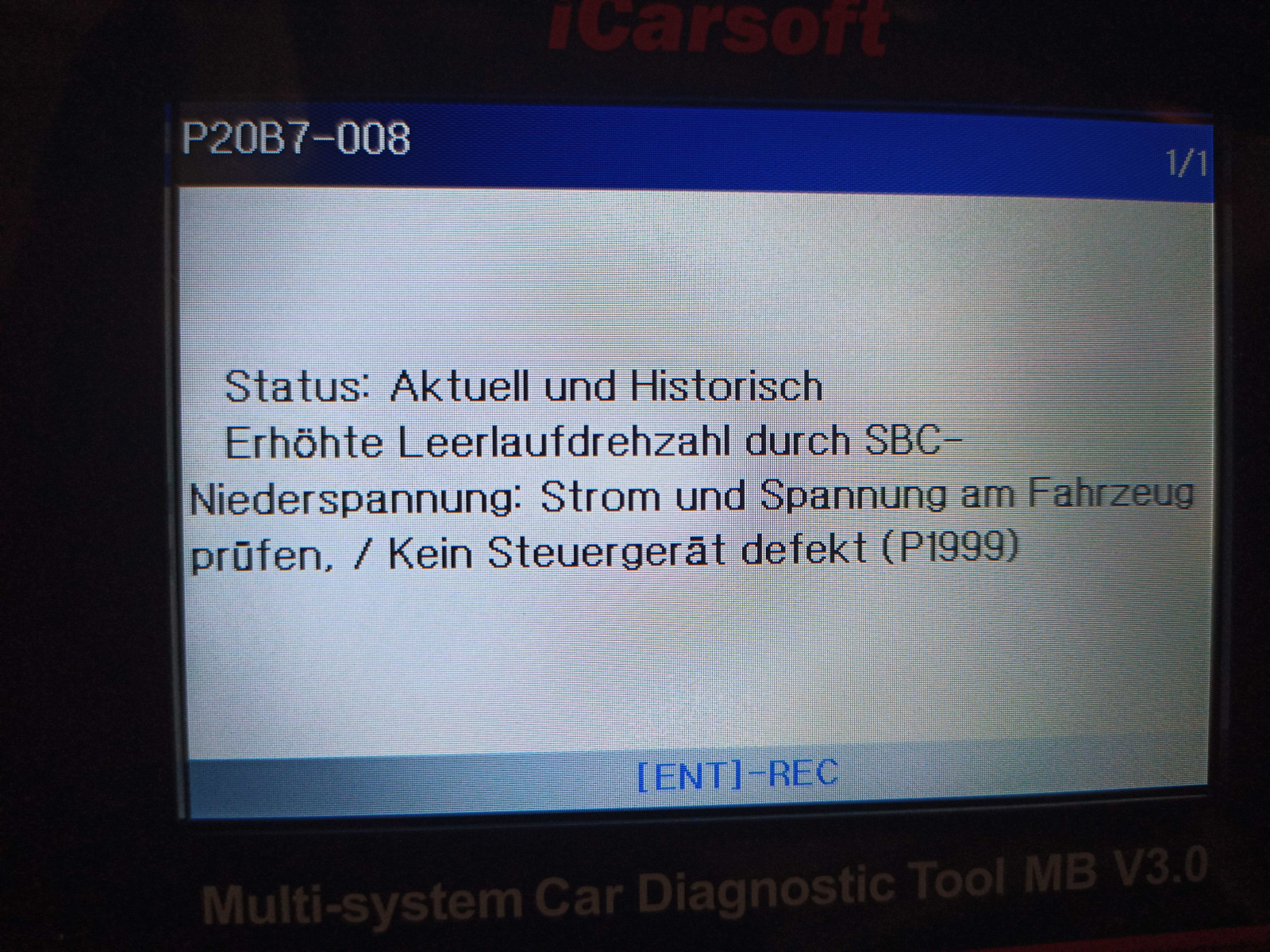 S211 zeigt eigenartiges Verhalten