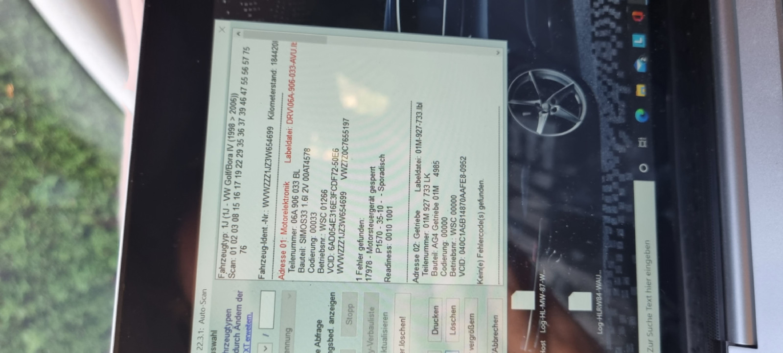 Golf 4 Tacho EEPROM auslesen