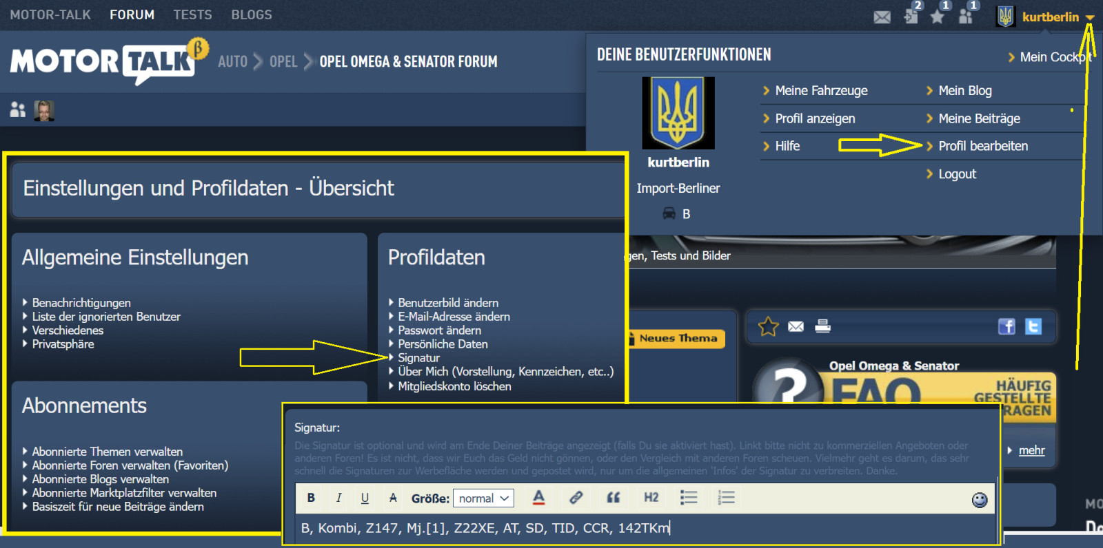 Omega B - X20XEV - Sägt im Leerlauf, nach längerer Fahrt