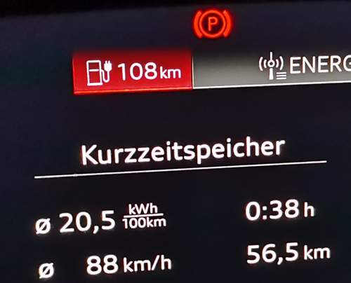 88km/h und 20,5kW bei 56,6km