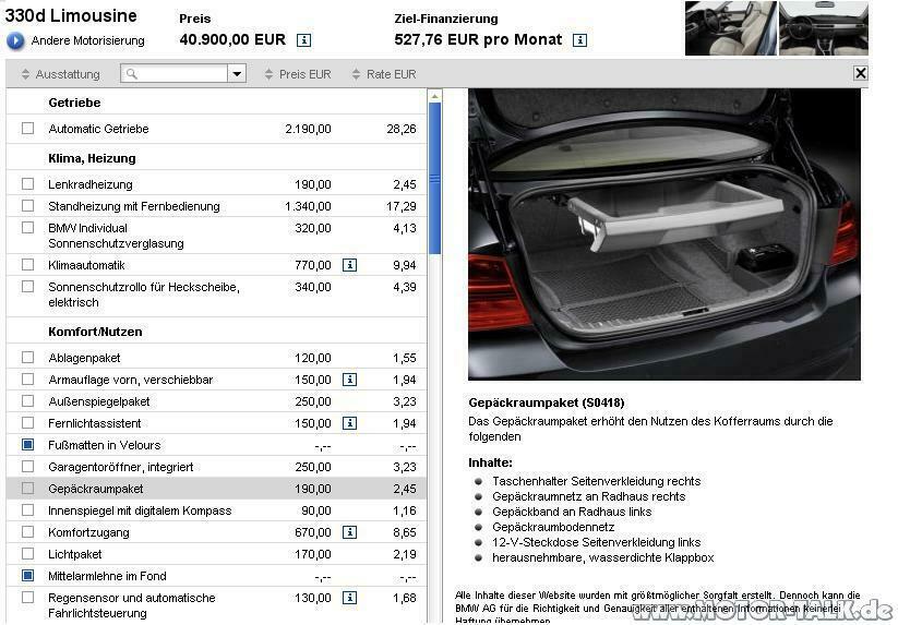 Gepäckraumpaket LCI