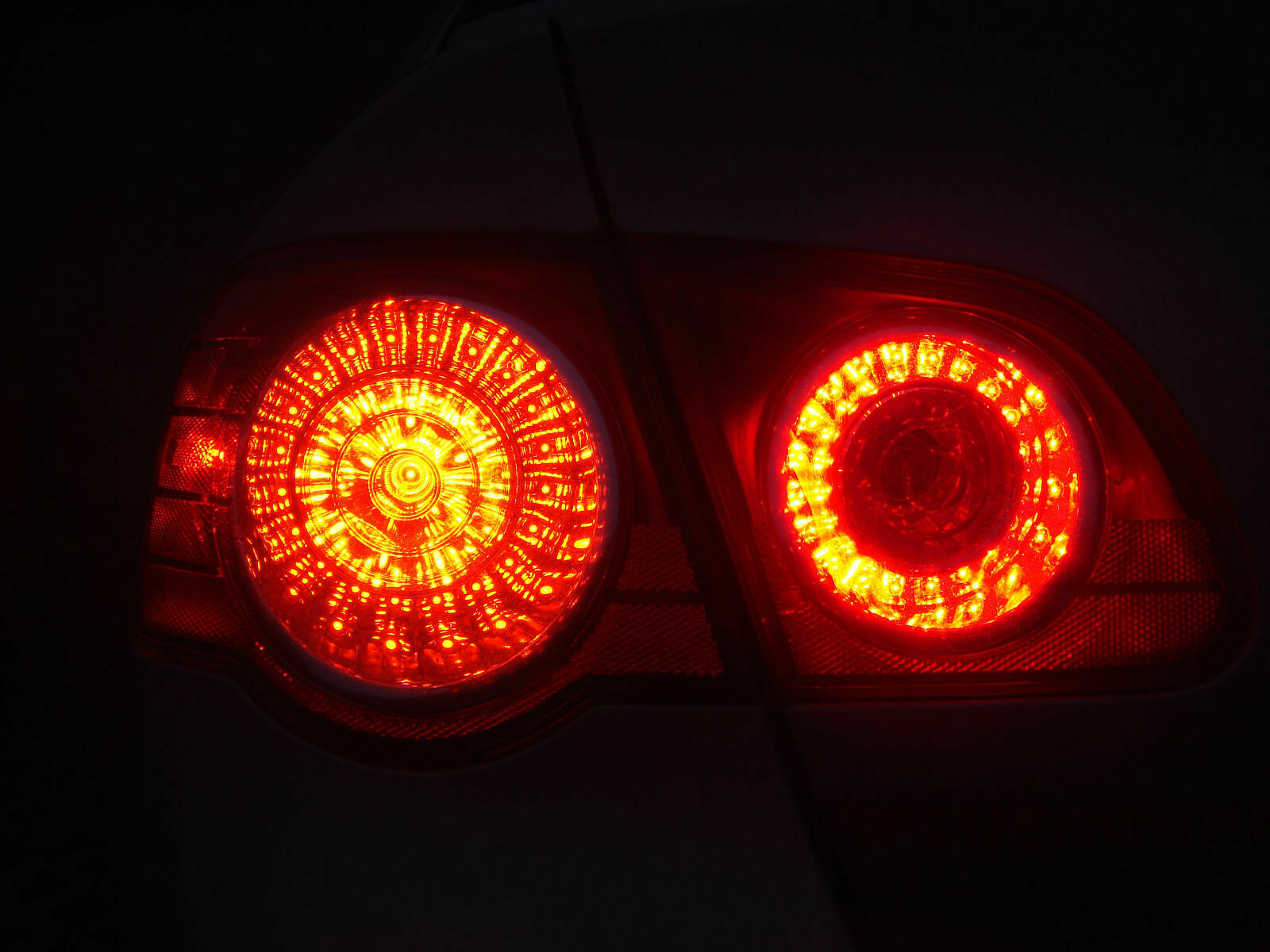 Aufbau Rückleuchten - innere Ringe