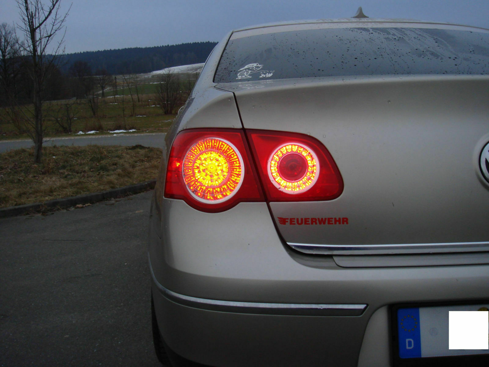 Aufbau Rückleuchten - innere Ringe