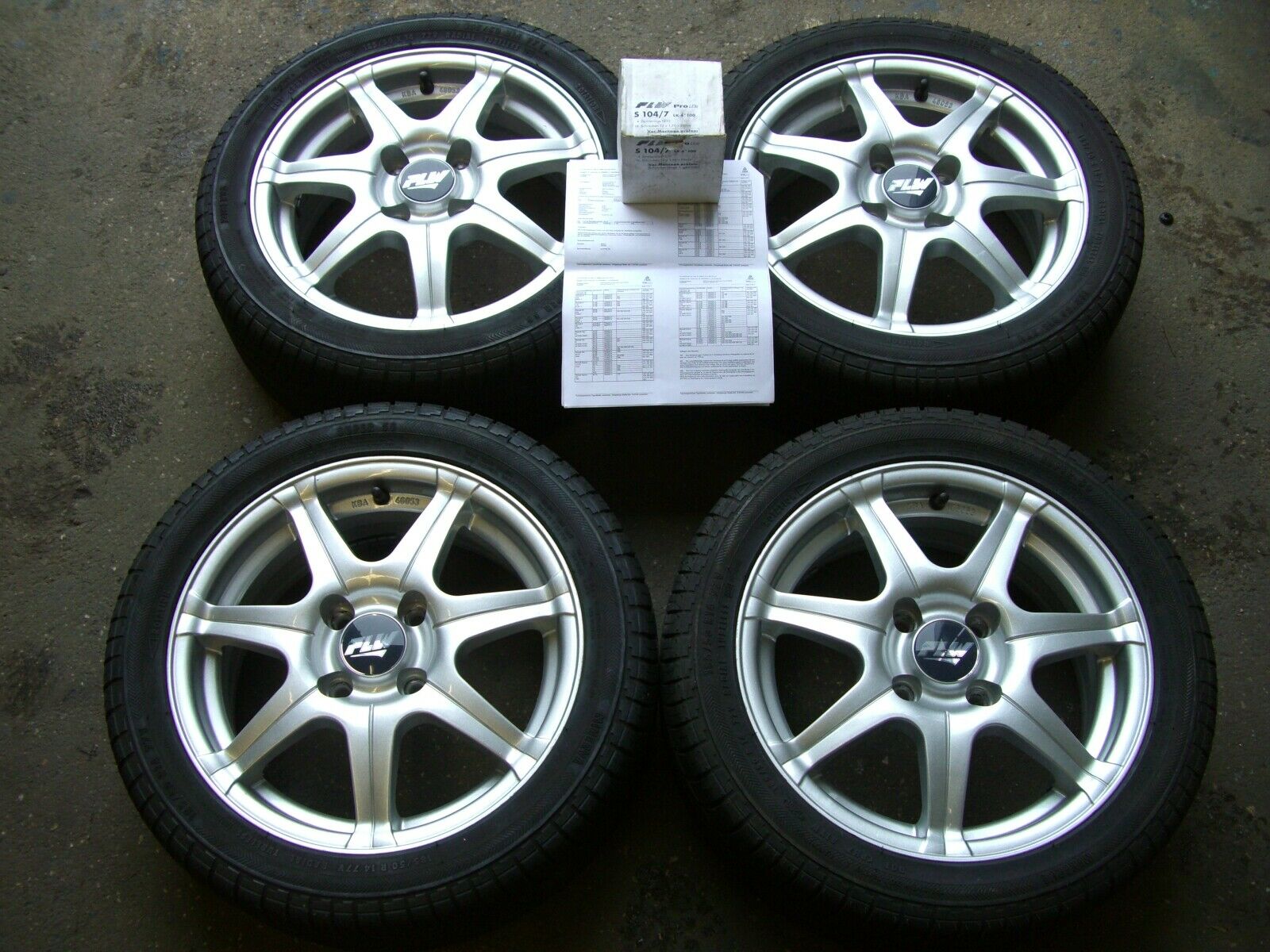 PLW Alufelgen mit Sommerreifen für Lupo, Polo etc