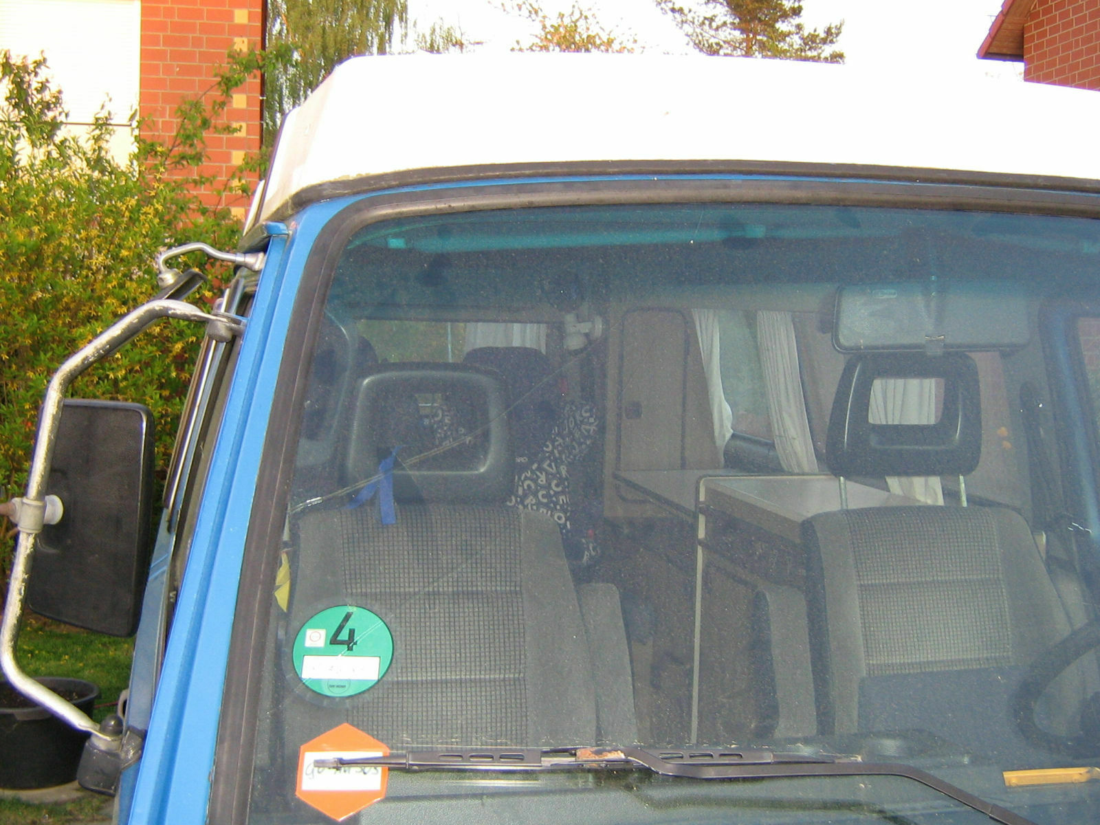 Falzrost an der Windschutzscheibe