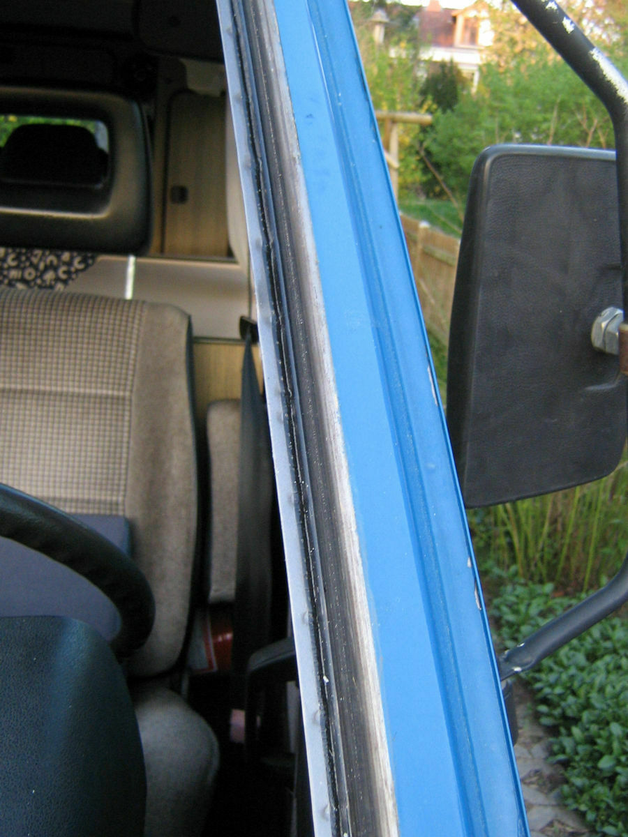 Falzrost an der Windschutzscheibe