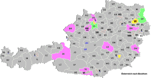 Bezirke-oesterreich