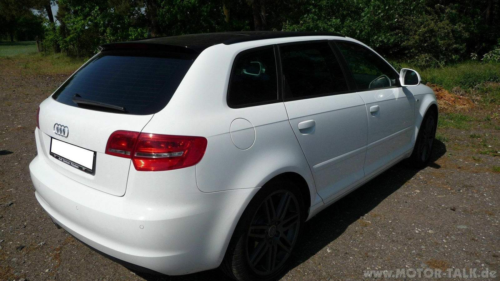 Von hinten rechts Getönte Scheiben 8P Audi A3 8P & 8PA 202891011