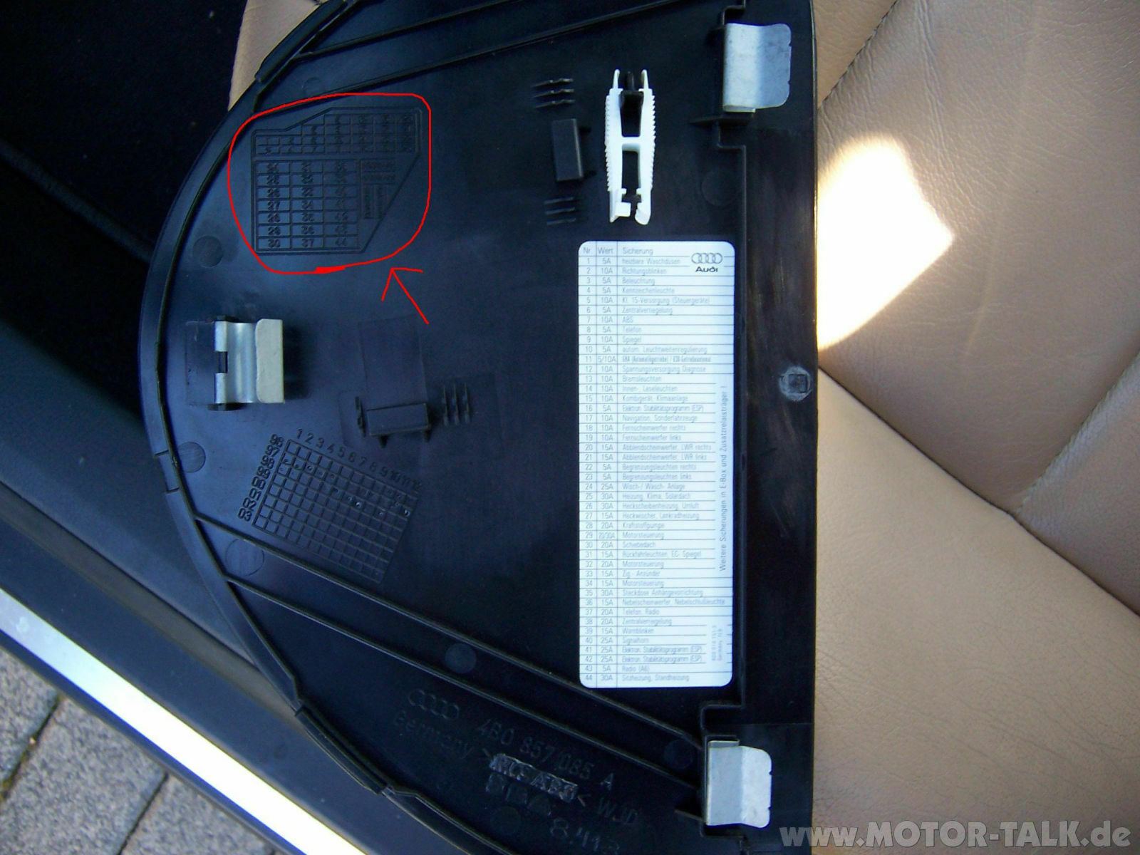 Brauche Sicherungsbelegungen