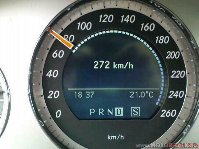 Tacho zeigt Geschwindigkeiten >260 nicht an