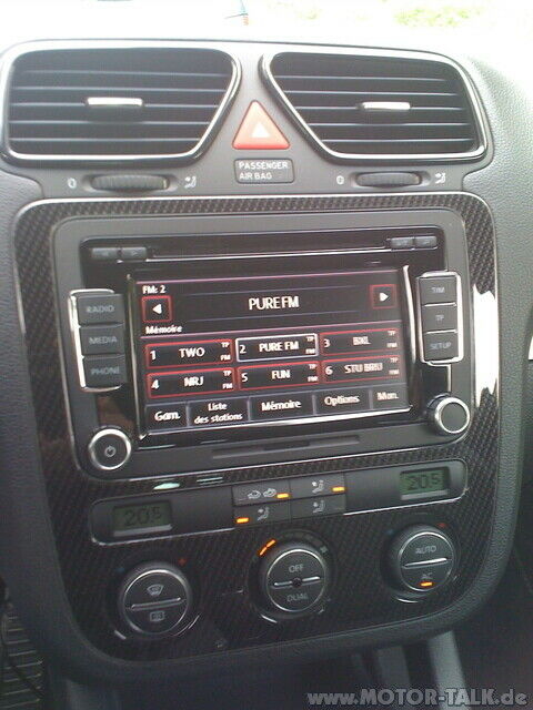 Navi/Klima-Rahmen in Schwarz!