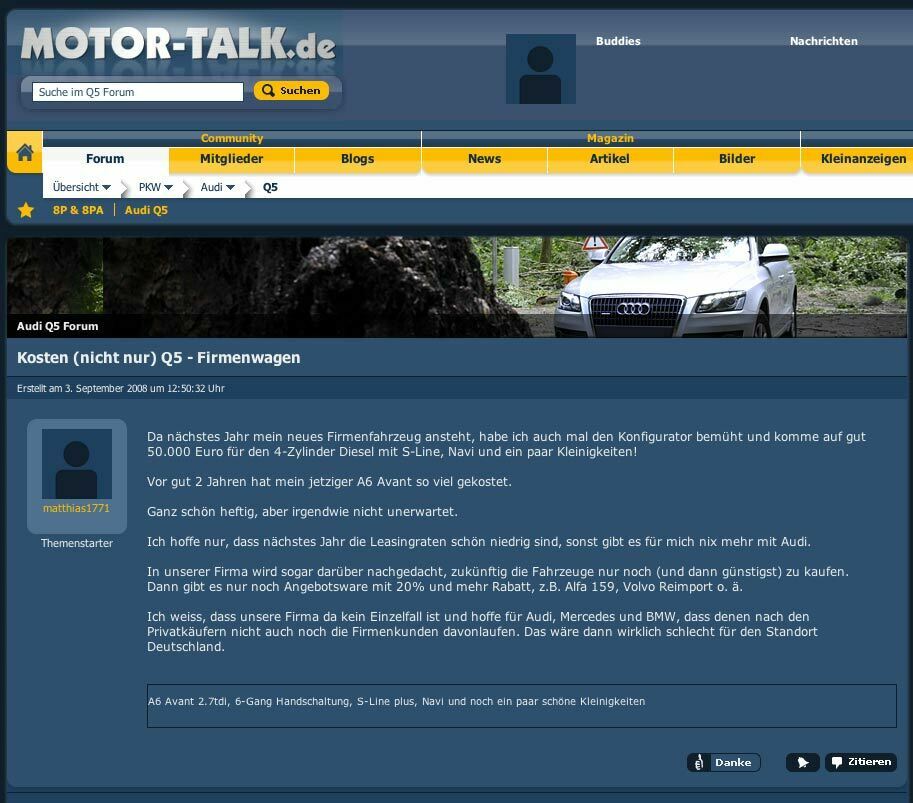 Header Voting im Q5 Forum