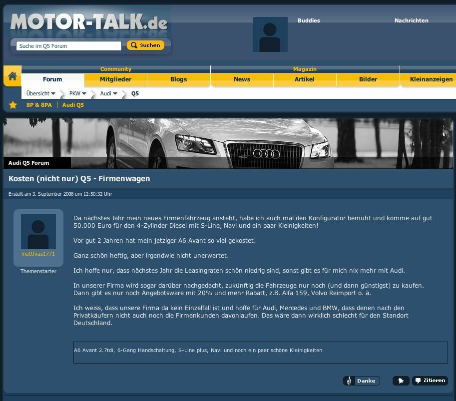 Header Voting im Q5 Forum