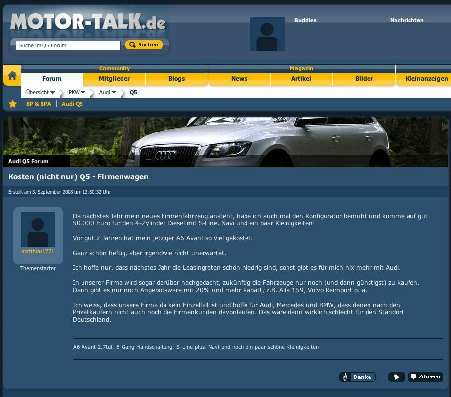 Header Voting im Q5 Forum