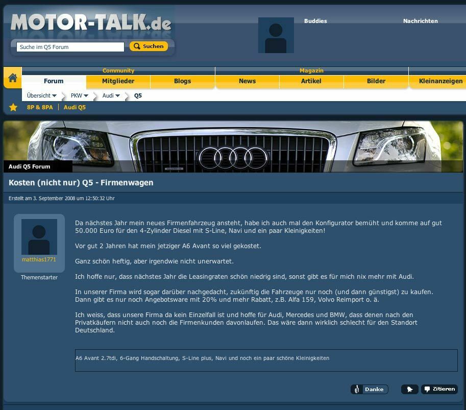 Header Voting im Q5 Forum