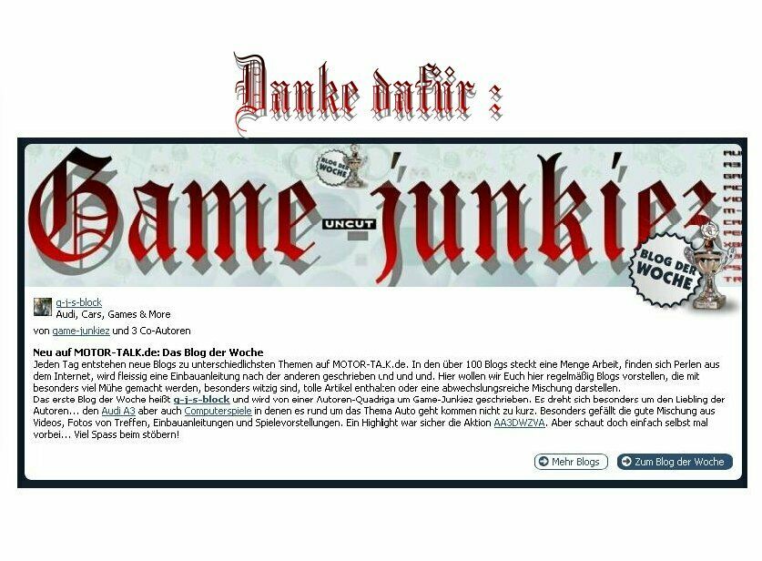 G-j sagt : Danke für den "Block der Woche"