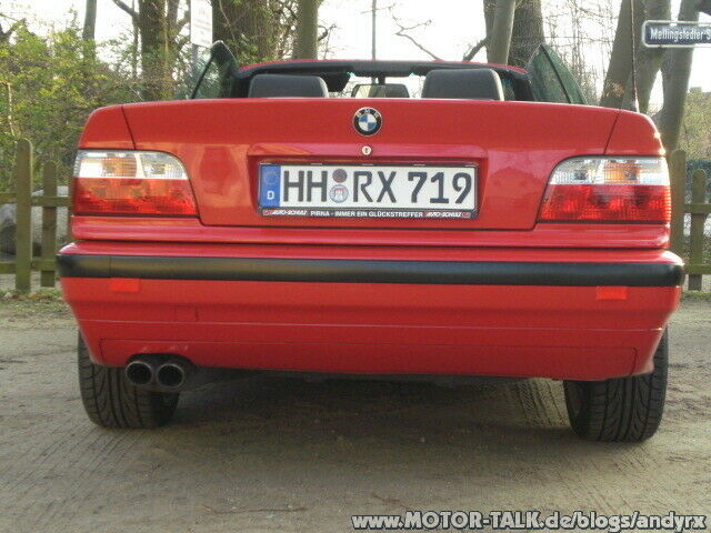 Neue Reifen auf dem BMW Cabrio von 215/45r17 auf 225/45r17 umgerüstet