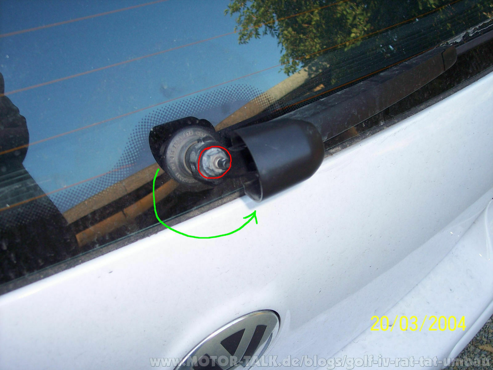 Einbau vom Aero Wischer hinten