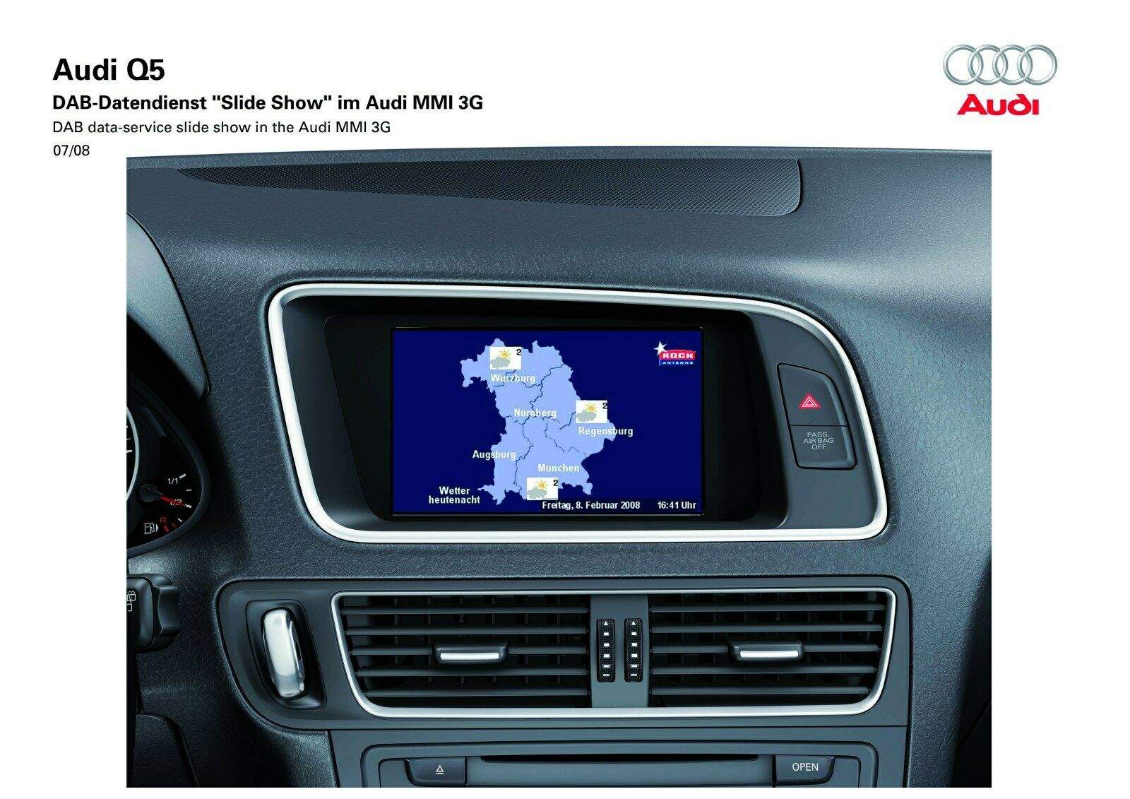 MMI 3G DABDatendienst (Q5) Die neue Generation des MMI von Audi