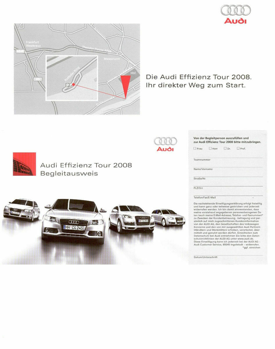 Team m-t 304 auf der Audi Effizienz Tour 2008!