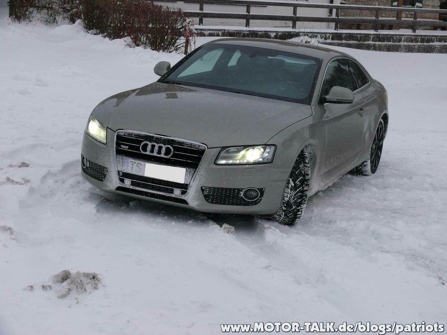 Der A5 im Schnee = Spaß!