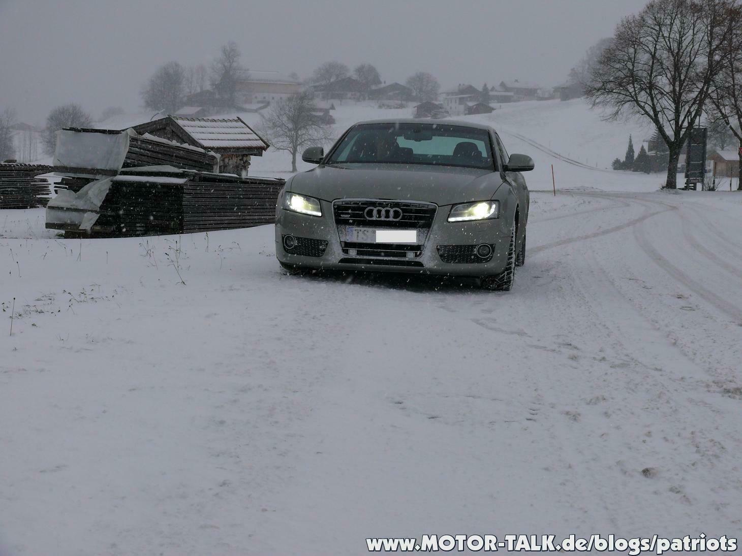 Der A5 im Schnee = Spaß!