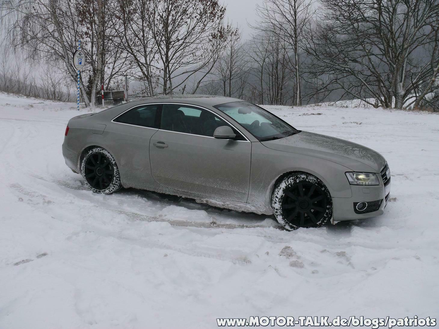 Der A5 im Schnee = Spaß!