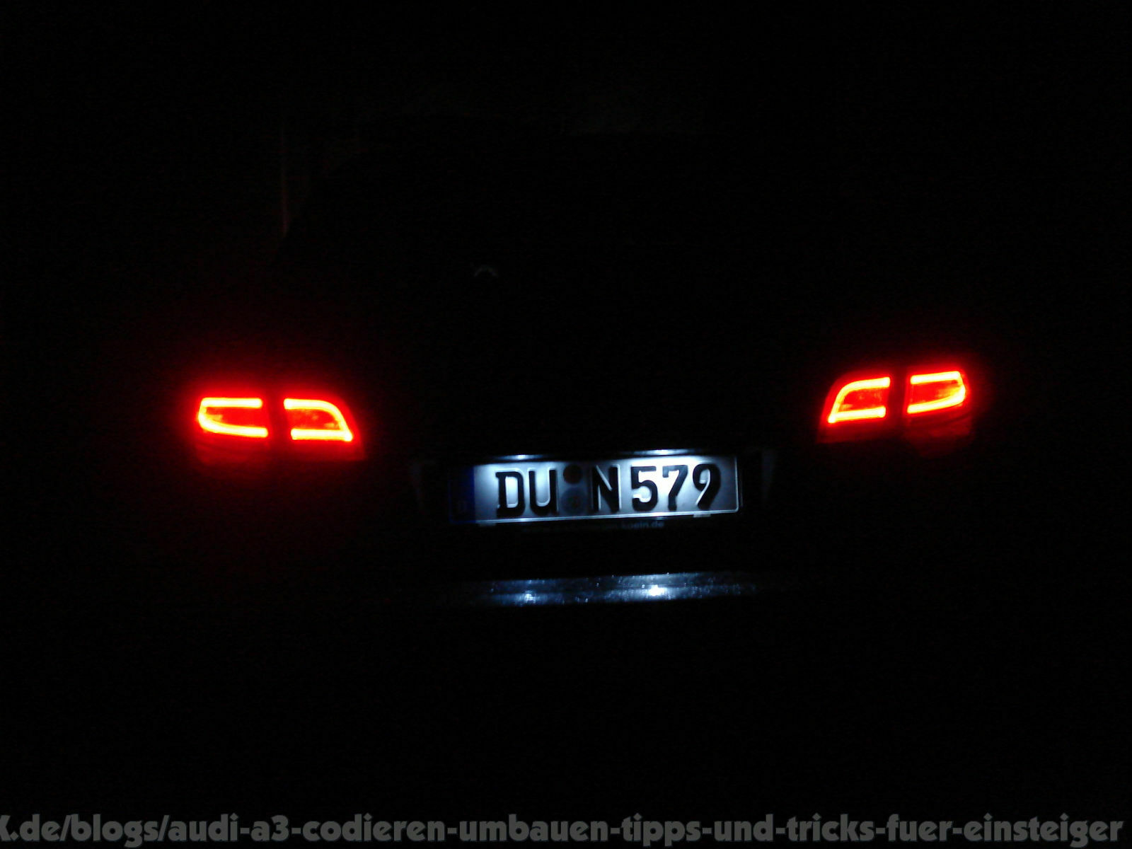LED Kennzeichenbeleuchtung - was für einen BWM gut ist, kann für meinen A3 nicht schlecht sein.
