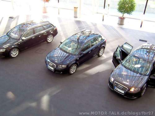 Werksabholung in Ingolstadt...