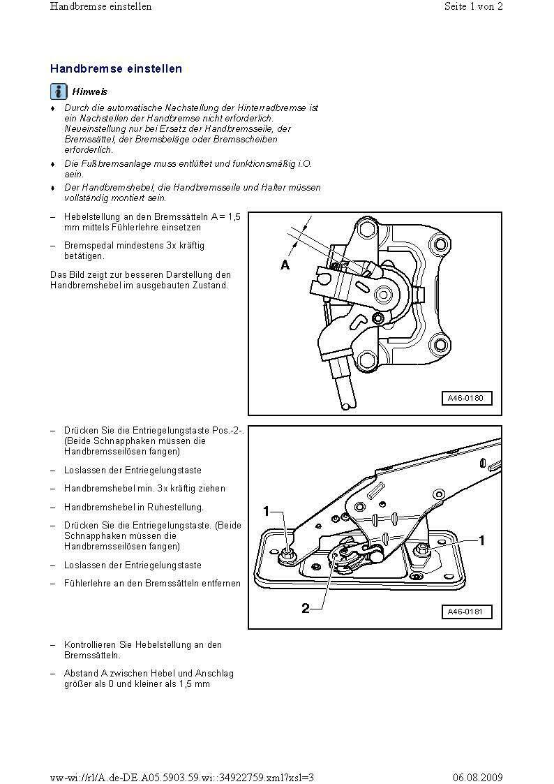TÜV nicht bestanden.Festziehbremse linke Seite keine Wirkung...