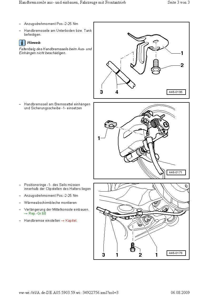 TÜV nicht bestanden.Festziehbremse linke Seite keine Wirkung...