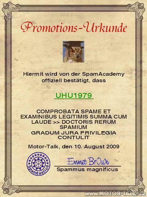 Werdet Diplom-Spammologe - Kommt zur SpamAcademy